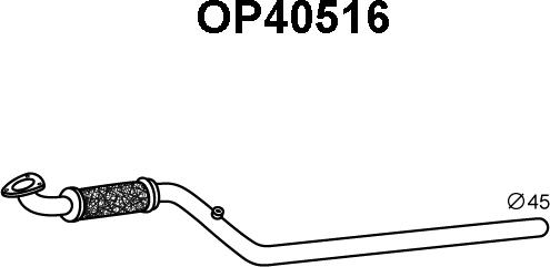 Veneporte OP40516 - Труба выхлопного газа autosila-amz.com