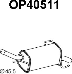 Veneporte OP40511 - Глушитель выхлопных газов, конечный autosila-amz.com