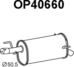 Veneporte OP40660 - Глушитель выхлопных газов, конечный autosila-amz.com