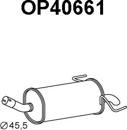 Veneporte OP40661 - Глушитель выхлопных газов, конечный autosila-amz.com