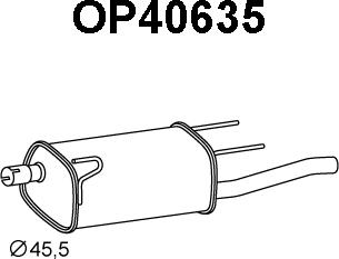 Veneporte OP40635 - Глушитель выхлопных газов, конечный autosila-amz.com