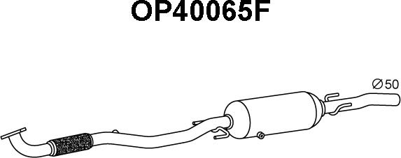 Veneporte OP40065F - Сажевый / частичный фильтр, система выхлопа ОГ autosila-amz.com