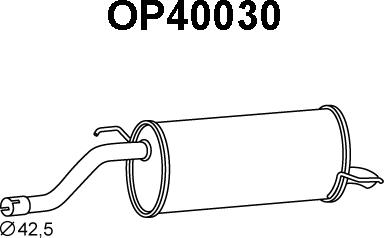Veneporte OP40030 - Глушитель выхлопных газов, конечный autosila-amz.com