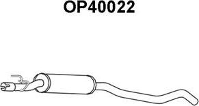 Veneporte OP40022 - Средний глушитель выхлопных газов autosila-amz.com