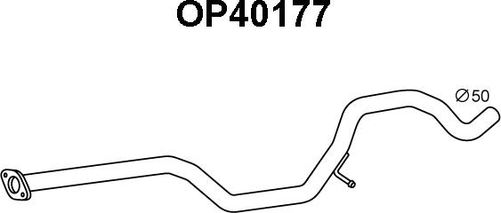 Veneporte OP40177 - Труба выхлопного газа autosila-amz.com