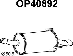 Veneporte OP40892 - Глушитель выхлопных газов, конечный autosila-amz.com