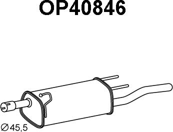 Veneporte OP40846 - Глушитель выхлопных газов, конечный autosila-amz.com