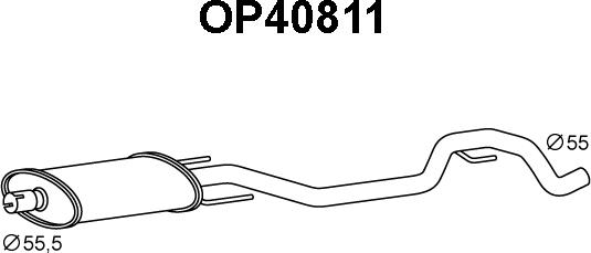 Veneporte OP40811 - Предглушитель выхлопных газов autosila-amz.com