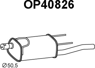 Veneporte OP40826 - Глушитель выхлопных газов, конечный autosila-amz.com