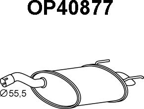 Veneporte OP40877 - Глушитель выхлопных газов, конечный autosila-amz.com