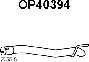 Veneporte OP40394 - Труба выхлопного газа autosila-amz.com