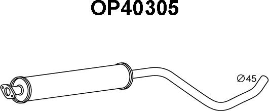 Veneporte OP40305 - Предглушитель выхлопных газов autosila-amz.com
