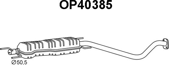 Veneporte OP40385 - Средний глушитель выхлопных газов autosila-amz.com