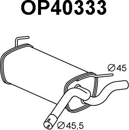 Veneporte OP40333 - Глушитель выхлопных газов, конечный autosila-amz.com