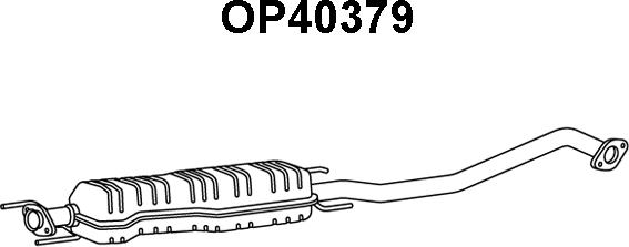 Veneporte OP40379 - Средний глушитель выхлопных газов autosila-amz.com