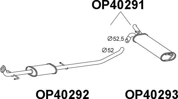 Veneporte OP40291 - Глушитель выхлопных газов, конечный autosila-amz.com