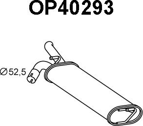 Veneporte OP40293 - Глушитель выхлопных газов, конечный autosila-amz.com