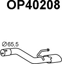 Veneporte OP40208 - Труба выхлопного газа autosila-amz.com