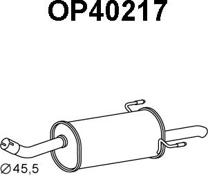 Veneporte OP40217 - Глушитель выхлопных газов, конечный autosila-amz.com