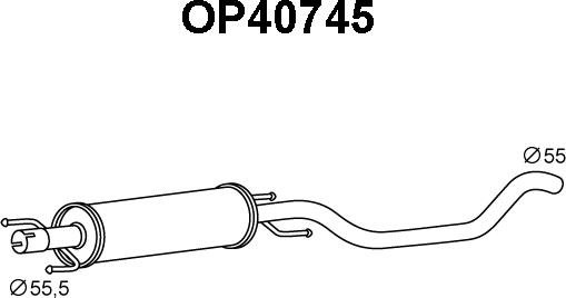 Veneporte OP40745 - Предглушитель выхлопных газов autosila-amz.com