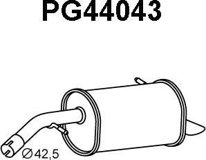 Veneporte PG44043 - Глушитель выхлопных газов, конечный autosila-amz.com
