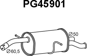 Veneporte PG45901 - Глушитель выхлопных газов, конечный autosila-amz.com