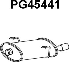 Veneporte PG45441 - Глушитель выхлопных газов, конечный autosila-amz.com
