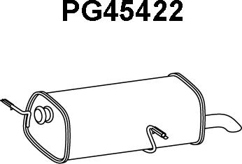 Veneporte PG45422 - Глушитель выхлопных газов, конечный autosila-amz.com