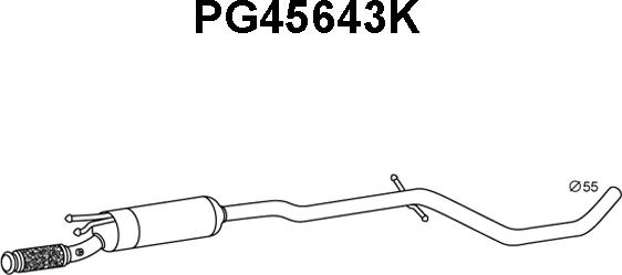 Veneporte PG45643K - Катализатор autosila-amz.com