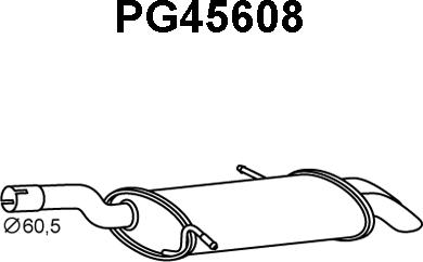 Veneporte PG45608 - Глушитель выхлопных газов, конечный autosila-amz.com