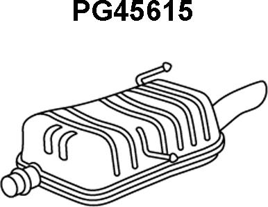 Veneporte PG45615 - Глушитель выхлопных газов, конечный autosila-amz.com