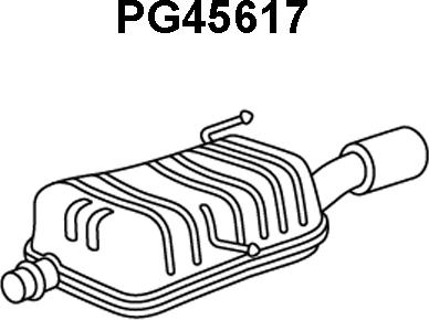 Veneporte PG45617 - Глушитель выхлопных газов, конечный autosila-amz.com