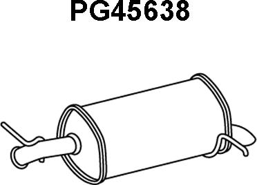 Veneporte PG45638 - Глушитель выхлопных газов, конечный autosila-amz.com