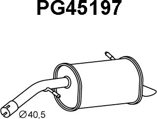 Veneporte PG45197 - Глушитель выхлопных газов, конечный autosila-amz.com