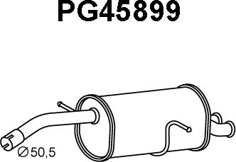 Veneporte PG45899 - Глушитель выхлопных газов, конечный autosila-amz.com