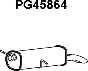 Veneporte PG45864 - Глушитель выхлопных газов, конечный autosila-amz.com