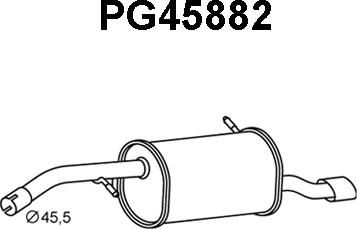 Veneporte PG45882 - Глушитель выхлопных газов, конечный autosila-amz.com