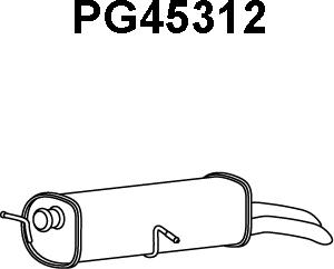 Veneporte PG45312 - Глушитель выхлопных газов, конечный autosila-amz.com