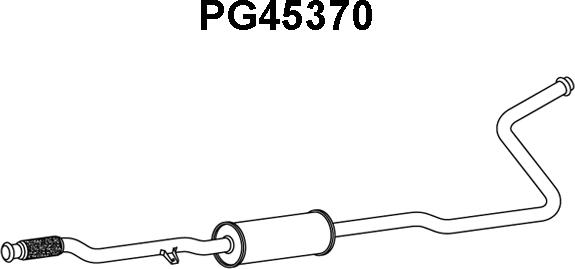 Veneporte PG45370 - Предглушитель выхлопных газов autosila-amz.com