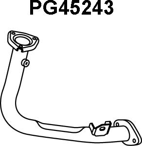 Veneporte PG45243 - Труба выхлопного газа autosila-amz.com