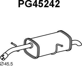 Veneporte PG45242 - Глушитель выхлопных газов, конечный autosila-amz.com