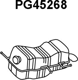Veneporte PG45268 - Глушитель выхлопных газов, конечный autosila-amz.com