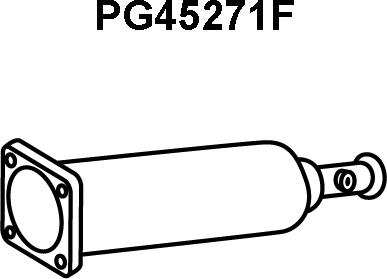 Veneporte PG45271F - Сажевый / частичный фильтр, система выхлопа ОГ autosila-amz.com