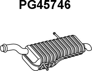 Veneporte PG45746 - Глушитель выхлопных газов, конечный autosila-amz.com