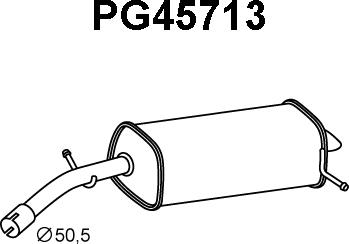 Veneporte PG45713 - Глушитель выхлопных газов, конечный autosila-amz.com
