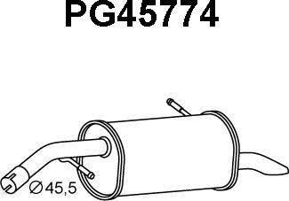 Veneporte PG45774 - Глушитель выхлопных газов, конечный autosila-amz.com