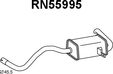 Veneporte RN55995 - Глушитель выхлопных газов, конечный autosila-amz.com