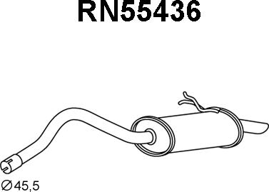 Veneporte RN55436 - Глушитель выхлопных газов, конечный autosila-amz.com