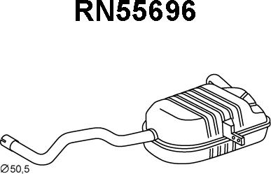 Veneporte RN55696 - Глушитель выхлопных газов, конечный autosila-amz.com