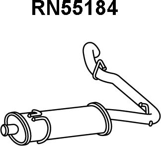 Veneporte RN55184 - Глушитель выхлопных газов, конечный autosila-amz.com